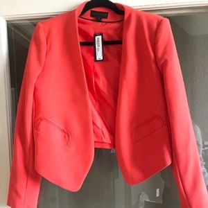 Brand new with tags orange/pink blazer